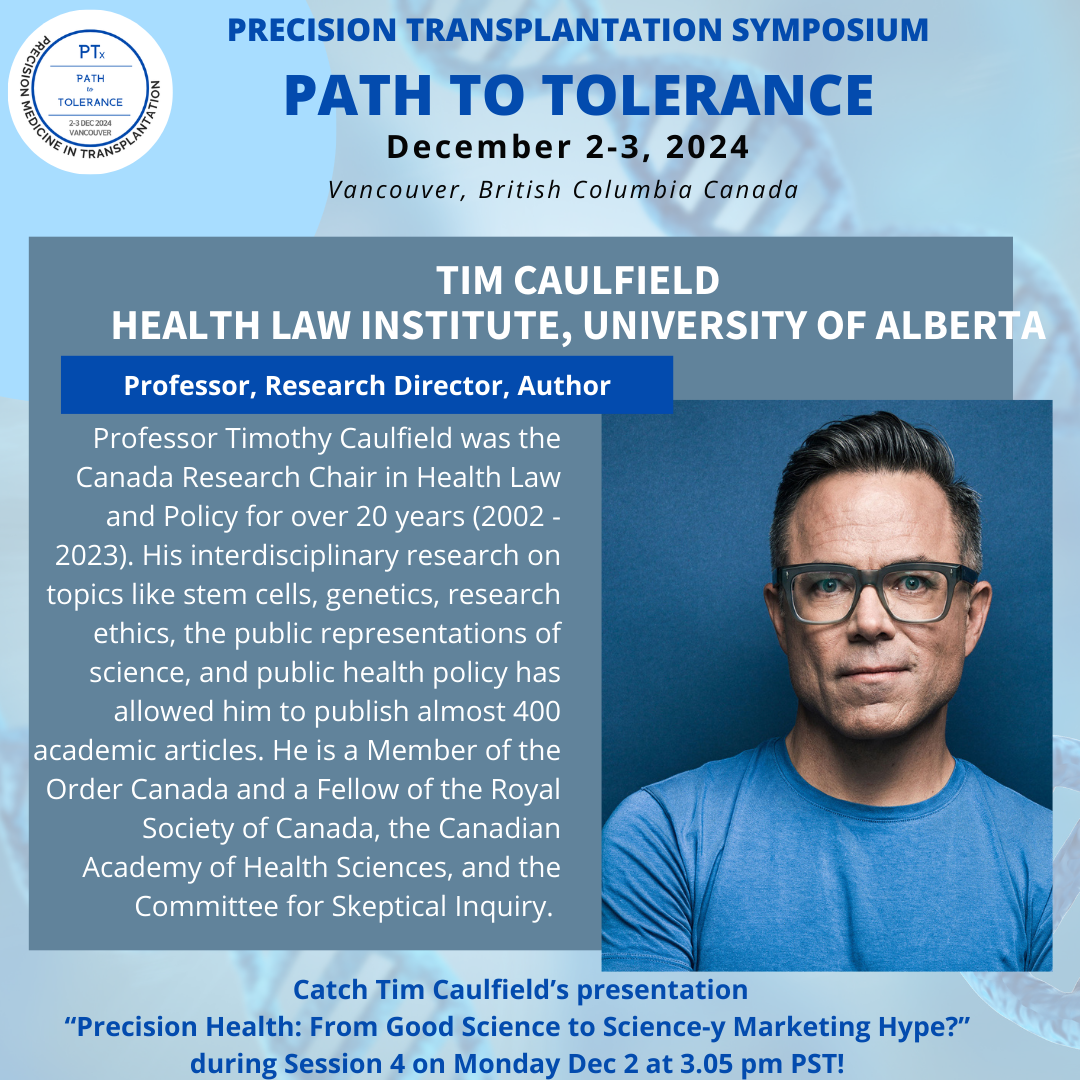 Tim Caulfield speaker announcement